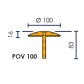 Stainless steel road stud - Viso