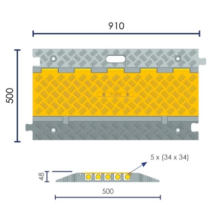 Hooded cable protector - Viso