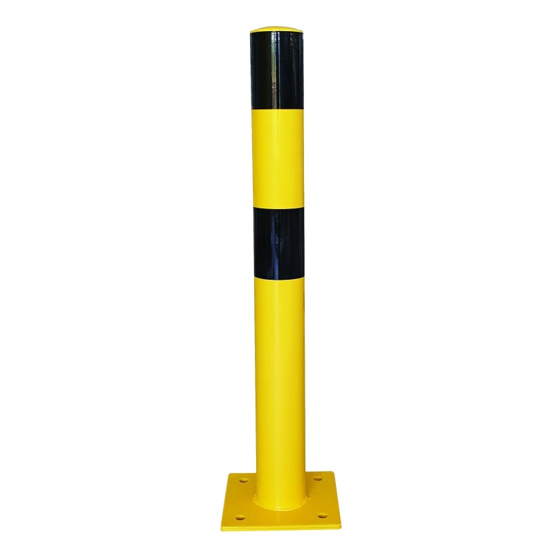Steel safety bollard with rounded edges - Viso