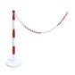 Stalen paalverlengstuk met ketting 2m - Viso