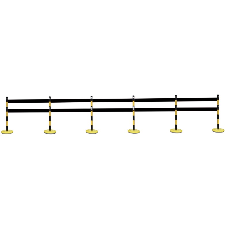 Steel bollard kit with barrier - Viso