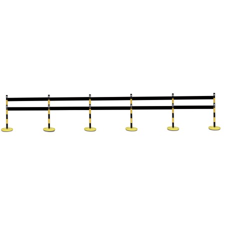 Steel bollard kit with barrier - Viso