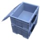Handling crate with a lid, available in capacities ranging from 10 liters to 50 liters. - Viso