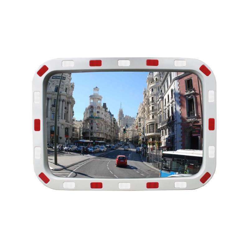 Safety Mirror with Reflective Stripes - Viso