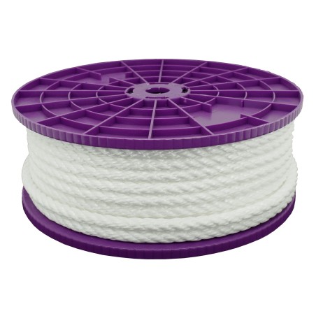 White polypropylene rope - spool - Viso